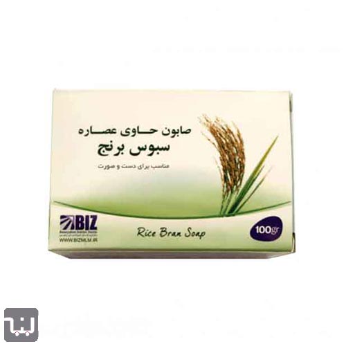 صابون دست و صورت سبوس برنج بیز حجم 100 گرم بسته 3 عددی
