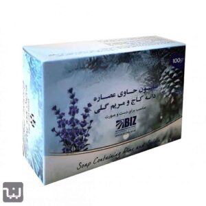 صابون دست و صورت دانه کاج و مریم گلی بیز حجم 100 گرم بسته 3 عددی