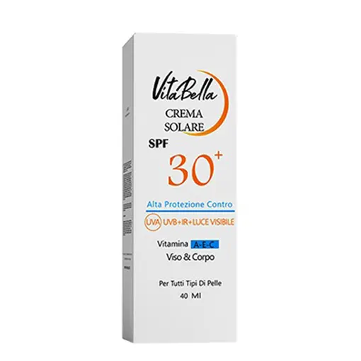 کرم ضد آفتاب spf30 بی رنگ حجم 40 میل ویتابلا
