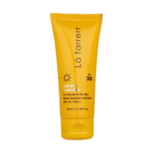 کرم ضدآفتاب و ضدلک بیرنگ لافارر مدل SPF30، مناسب پوستهای چرب