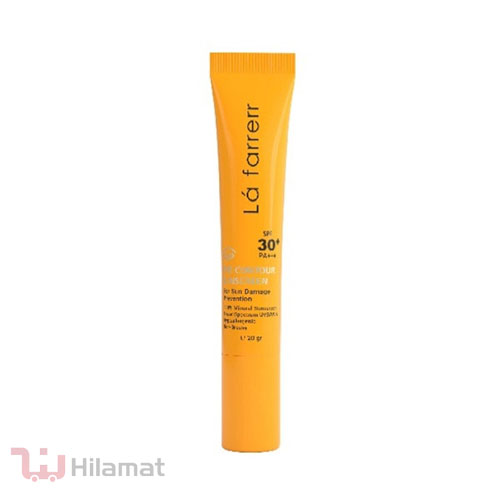 کرم ضد آفتاب دورچشم بدون رنگ لافارر 30 SPF، مناسب انواع پوست