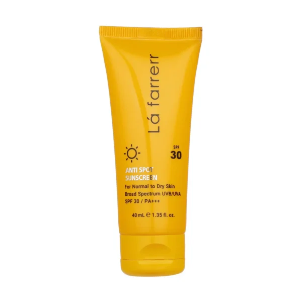 کرم ضدآفتاب و ضدلک بی‌رنگ لافارر مدل SPF30، مناسب پوست‌های خشک و معمولی