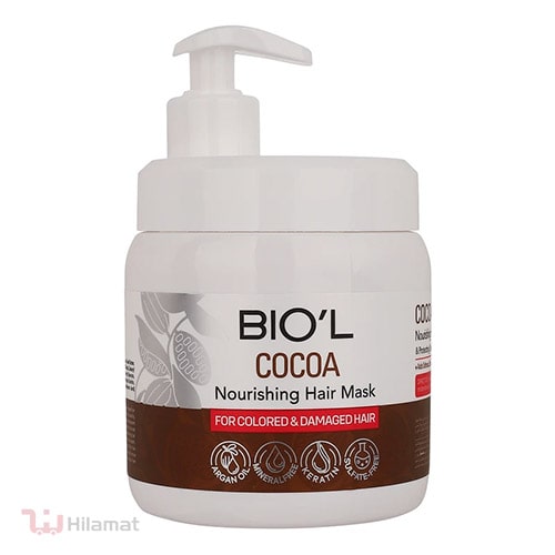 ماسک تقویت کننده مو بیول مدل Cocoa مناسب برای موهای آسیب دیده و رنگ شده