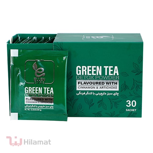 عصاره چای سبز فوری طعم دار الن بیوتی بسته 30 عددی